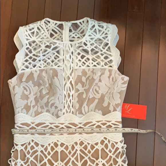 ML Monique Lhuillier Arabella Floral Lace Dress 4 - Picture 10 of 16